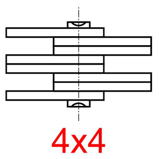 Сочетание пластин - Цепь П-44,45-372-4-2