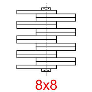 Сочетание пластин - Цепь П-31,75-400-5-4